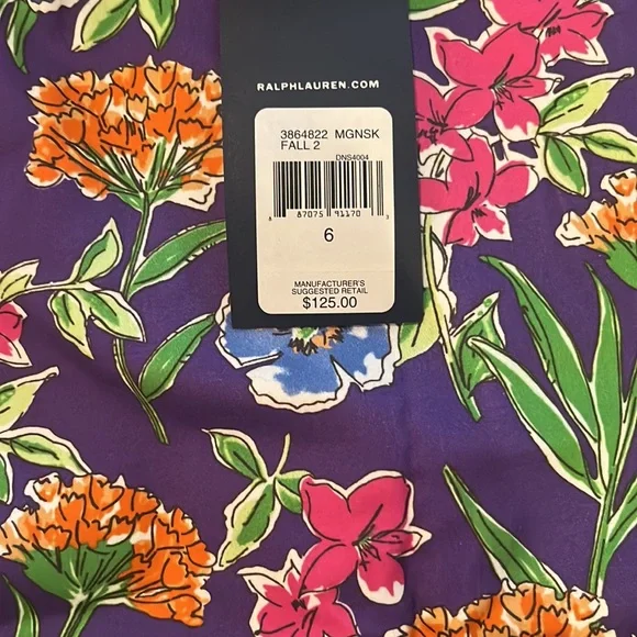 *MaRKDoWN* RALPH LAUREN GOLF - GoRGeOuS Multi-Color Golf Skort Sz 6 or Sz 8 NWT - Picture 2 of 3